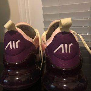 Nike Air 270 Women’s Size 8 YouthSize 7 Rich Orange Purple White
